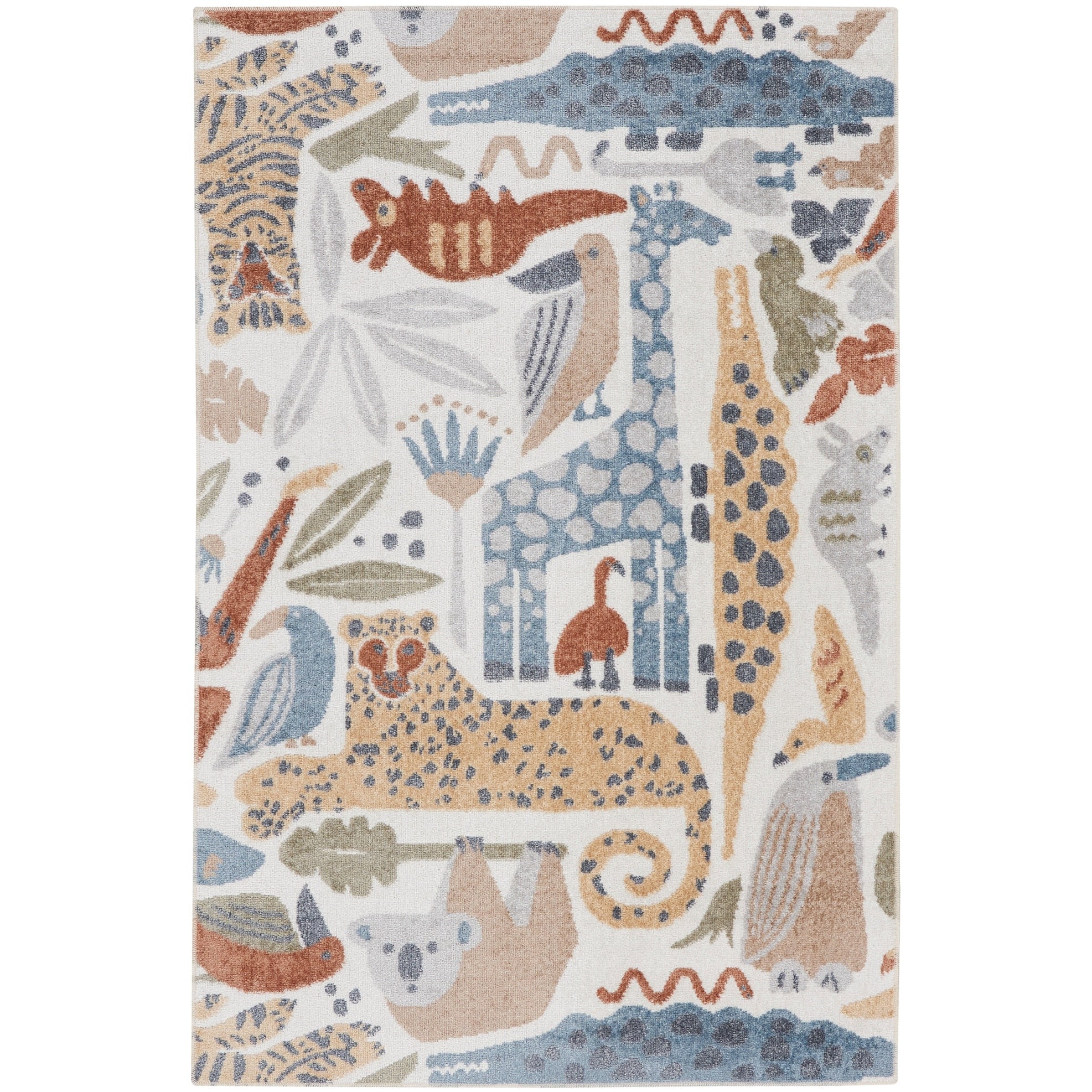 Astra Machine Washable Animal Print Area Rug