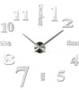 Silver DIY Acrylic Mirror Wall Clock – Seven Decorative Designs