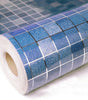 Blue Mosaic Waterproof PVC Peel-and-Stick Wallpaper – Removable, Moisture-Proof & Dustproof