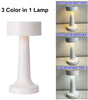 USB Rechargeable LED Table Lamp – Wireless Touch Control, 3 Color Dimmable Bedside Mood Light for Home