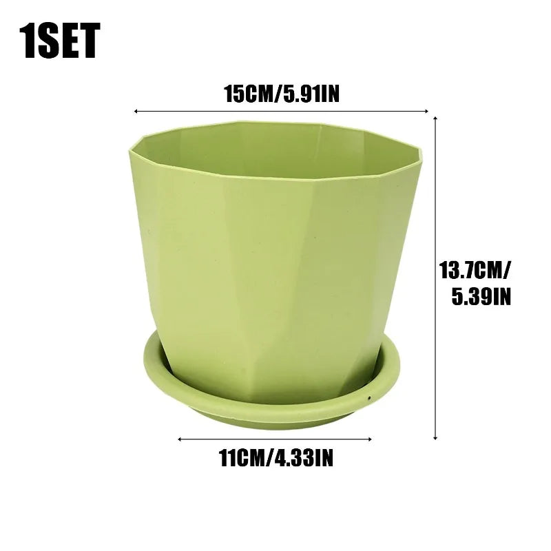 Self-Watering Desktop Flower Pot for Indoor Plants
