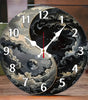 Celestial Yin-Yang Silent Wall Clock – 10-Inch Round Wooden Home Decor