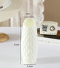 Modern Plastic Flower Vase – Simple Tabletop Vase for Hydroponic Flowers, Artificial Stems & Living Room Decor