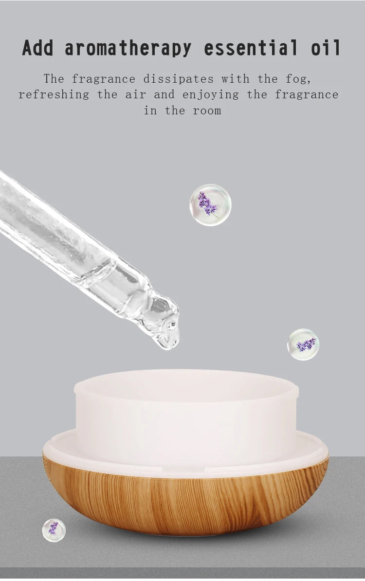 200ml USB Aroma Diffuser Mini Humidifier with LED Night Light