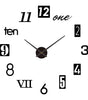 Large Black DIY Acrylic Wall Clock – 12 Designs, 36 or 48 Inch