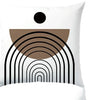Modern Geometric Leaf-Print Polyester Pillow Cover – Designs 2–3, 4 Sizes