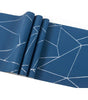 Grey, White & Blue Geometric 3D Embossed Traditional Non-Woven Wallpaper Roll – 53 cm × 9.5 m