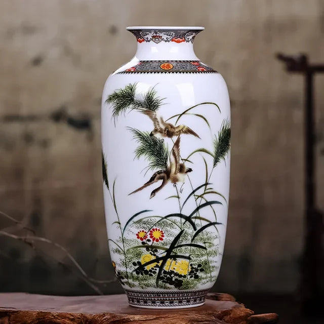 Traditional Animal-Motif Ceramic Flower Vase – 8 Designs