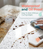 Waterproof White Terrazzo Granite Peel and Stick Wallpaper – Oil-Proof, High Temperature Resistant Self-Adhesive Vinyl Contact Paper
