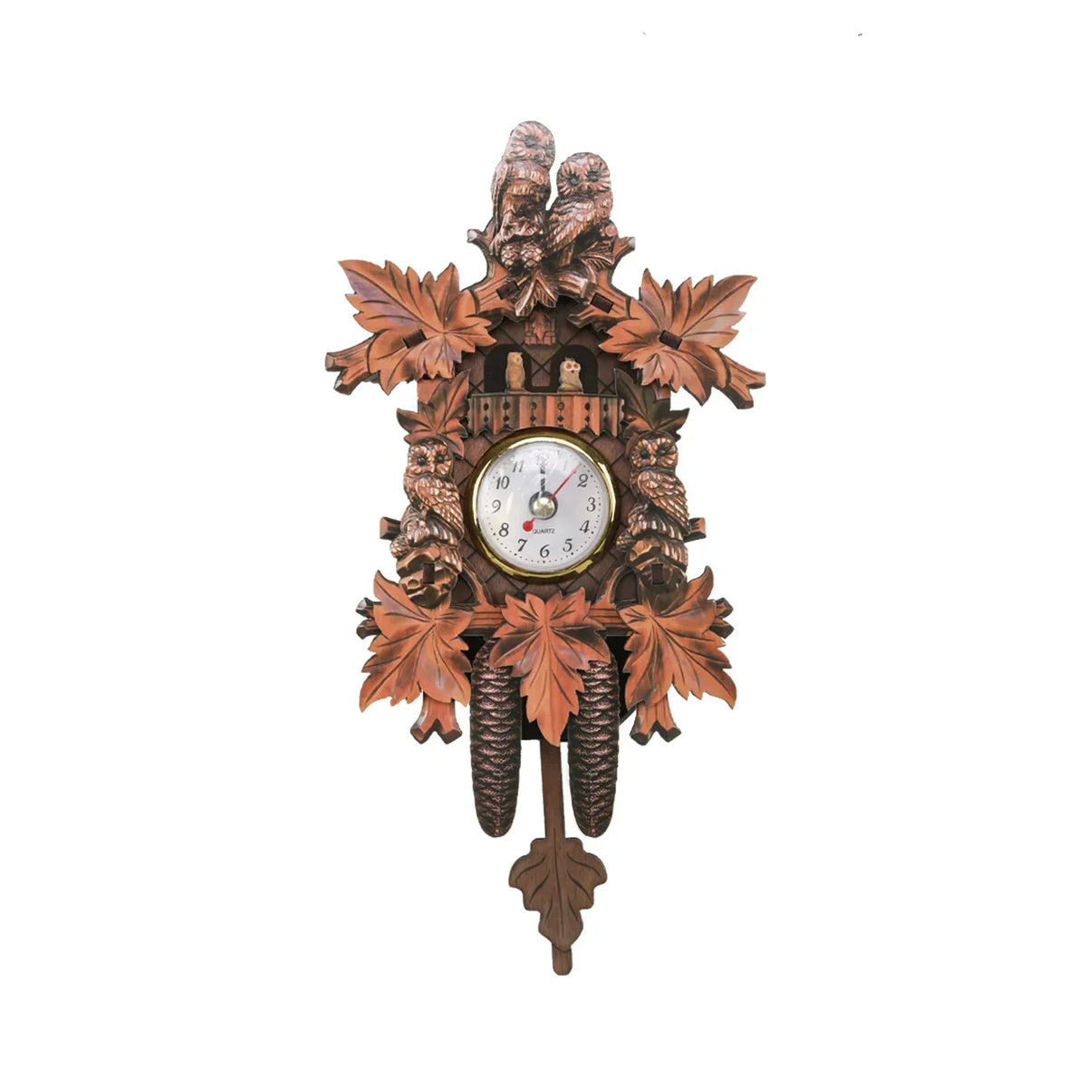 Decorative Birdhouse-Style Wall Clock – Non-Chiming Cuckoo-Inspired Hanging Decor