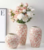 Retro Ceramic Vase – Light Luxury Tabletop Flower Vase for Living Room Decor
