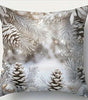 Snowy Pine Forest Christmas Pillow Cover – Washable Peachskin, 4 Square Sizes