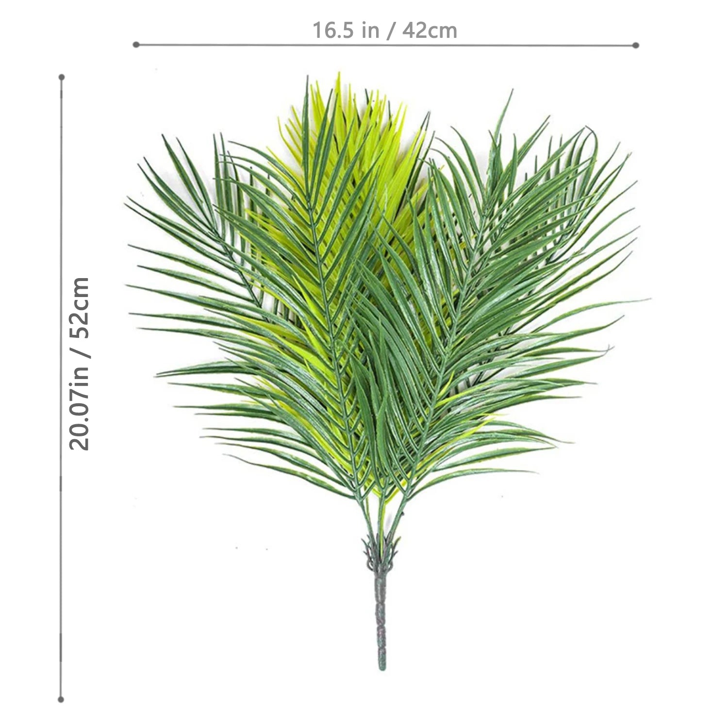 Large Artificial Palm Tree Branches – Tropical Fake Palm Leaf Plant for Home, Garden & Event Decoration