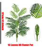 Large Artificial Palm Tree Branch – Tropical Monstera Faux Plant Leaf for Indoor Home Decor