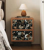 Dark Large Floral Waterproof Vinyl Peel-and-Stick Wallpaper – Removable & Mould-Resistant
