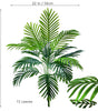 Large Artificial Palm Tree Branches – Tropical Fake Palm Leaf Plant for Home, Garden & Event Decoration