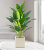 Large Artificial Banana Palm Plant Leaves – Real Touch Tropical Faux Monstera Greenery for Home & Garden Decor