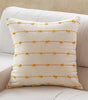 Pink & Yellow Striped Jacquard Pillow Covers – Square & Lumbar