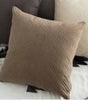 Warm-Tone Interlocking Quilted Velvet Pillow Covers – 17.72 in Square