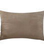 Gray & Silver Solid Velvet Lumbar Pillow Cover – Soft Woven Fabric, 1 Piece, 11.81 × 19.69 in (30 × 50 cm)