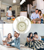 Teapot Wall Clock – 23 × 26 cm Quartz Kitchen Decor, Black or Brown