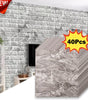 40Pcs 38.5X35cm Imitation Brick Wallpaper Self-adhesive Waterproof Moisture-proof Living Room Bedroom Wall Decoration