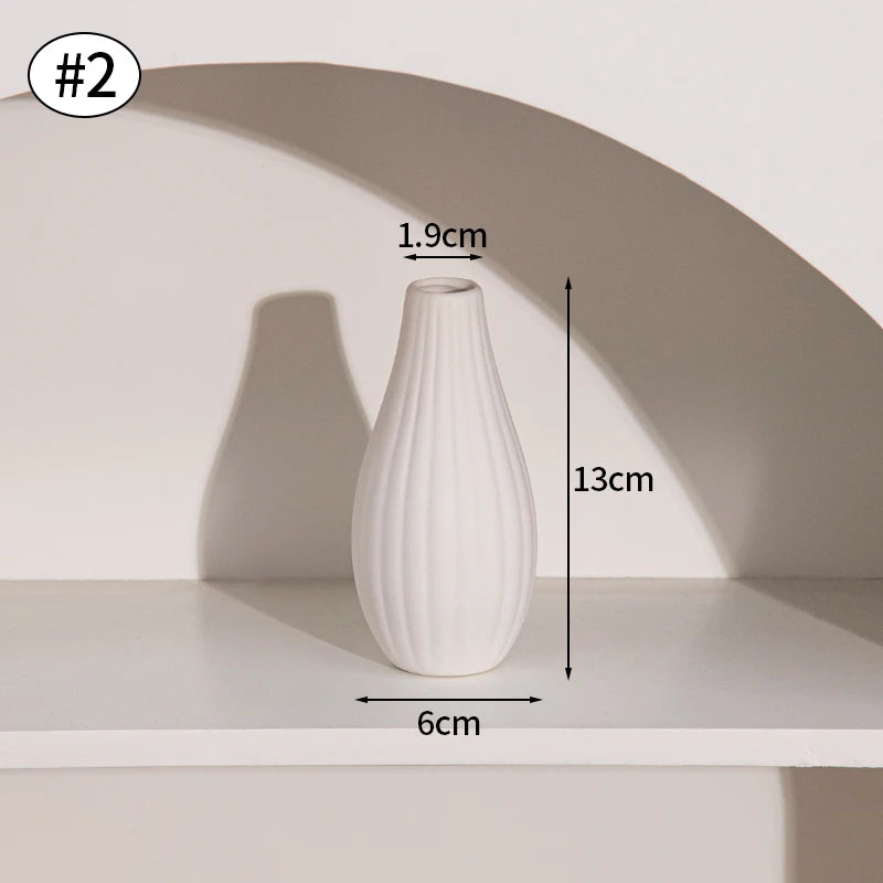 Modern Ceramic Tabletop Vase for Flower Arrangements