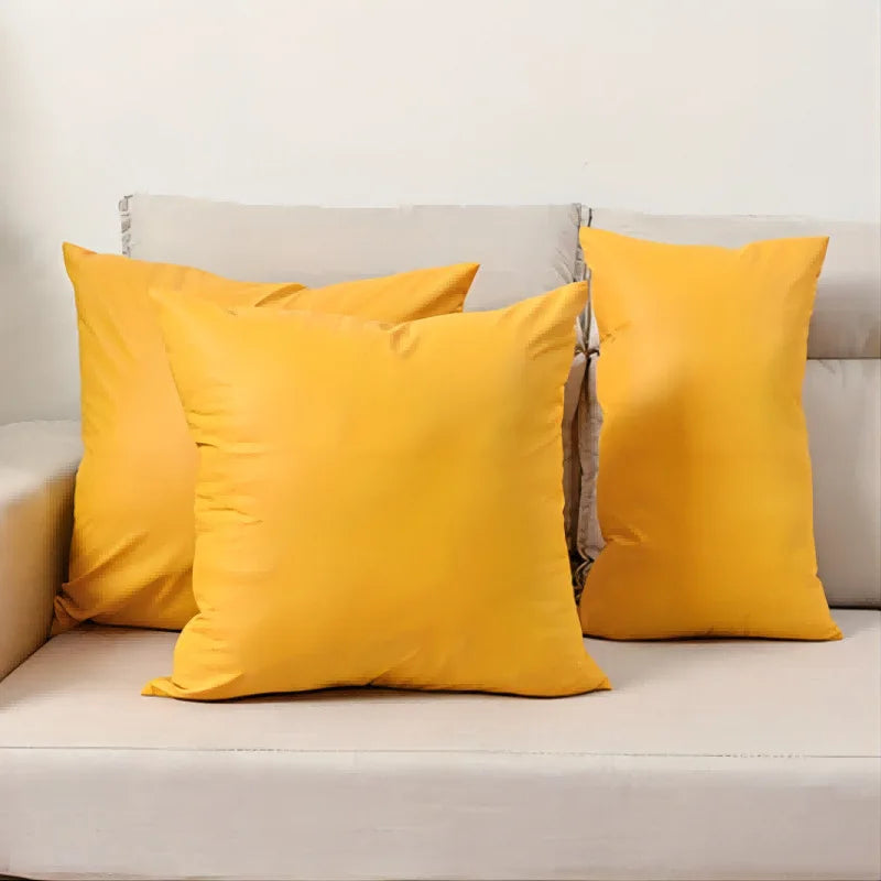 Waterproof Leather Lumbar Pillow Cover – 11.81 × 19.69 in (30 × 50 cm), 1 Piece