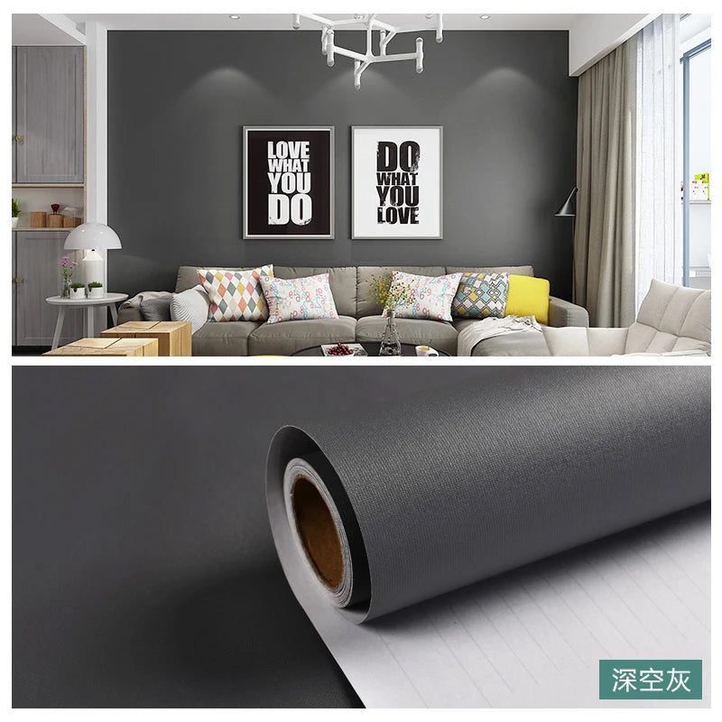 60 cm Wide Thickened Peel-and-Stick Wallpaper – Waterproof Removable PVC Vinyl for Walls, Wardrobes and Furniture