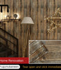 45cm Retro Faux Wood Grain Peel and Stick Wallpaper – Self-Adhesive PVC Vinyl Wall Covering