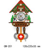 Wooden Birdhouse-Style Quartz Wall Clock – Cuckoo-Inspired Decor, A1–A10