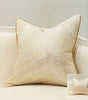Geometric-Line Jacquard Throw Pillow Cover – 17.72 in Square, 7 Colors (Blue, Green, Beige, Yellow & More)