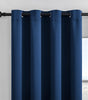 Navy Blue 70%–90% Grommet Semi-Light Blocking Curtain Panel