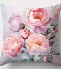 Pink Peony Bouquet Throw Pillow Cover – Polyester, 15.75–23.62 in Square, Cover Only