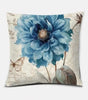 Ginkgo & Floral Polyester Pillow Cover – 17.72 × 17.72 in (45 × 45 cm), 1 Piece