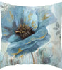 Ginkgo & Floral Polyester Pillow Cover – 17.72 × 17.72 in (45 × 45 cm), 1 Piece