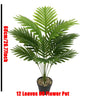Large Artificial Palm Tree Branch – Tropical Monstera Faux Plant Leaf for Indoor Home Decor