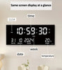 14-Inch Digital LED Wall Clock – Time, Date, Temperature & 8 Daily Alarms, Plug-In Display