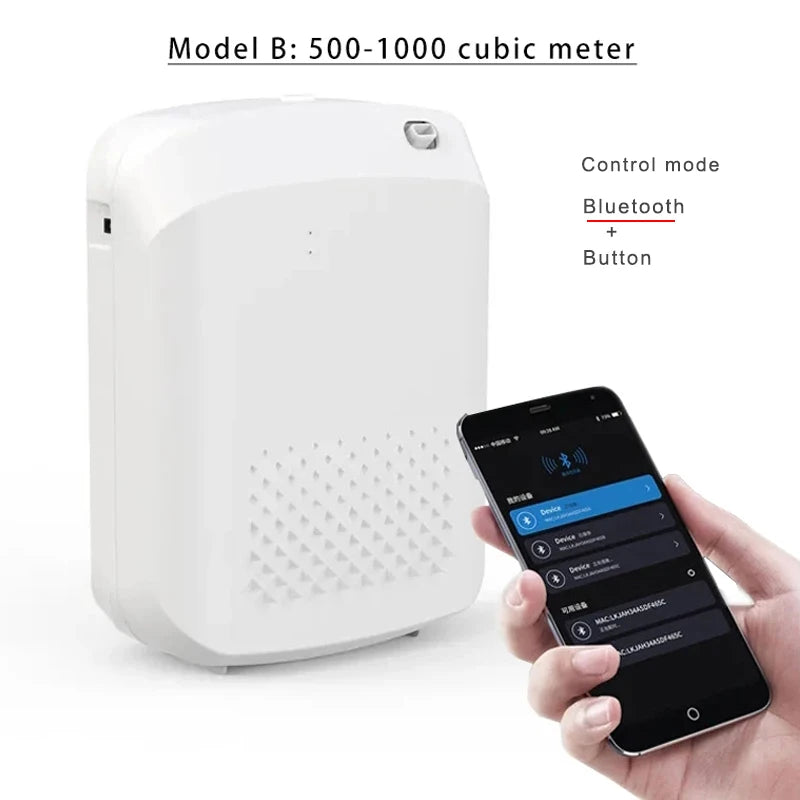 Wall Mounted Waterless Essential Oil Diffuser with Bluetooth