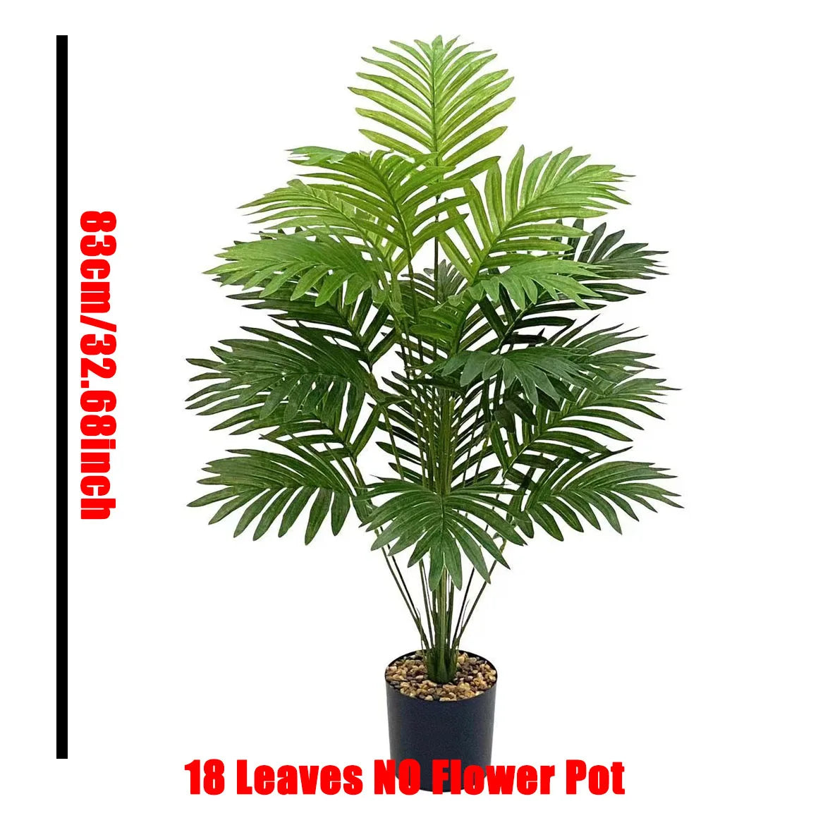 Large Artificial Palm Tree Branch – Tropical Monstera Faux Plant Leaf for Indoor Home Decor