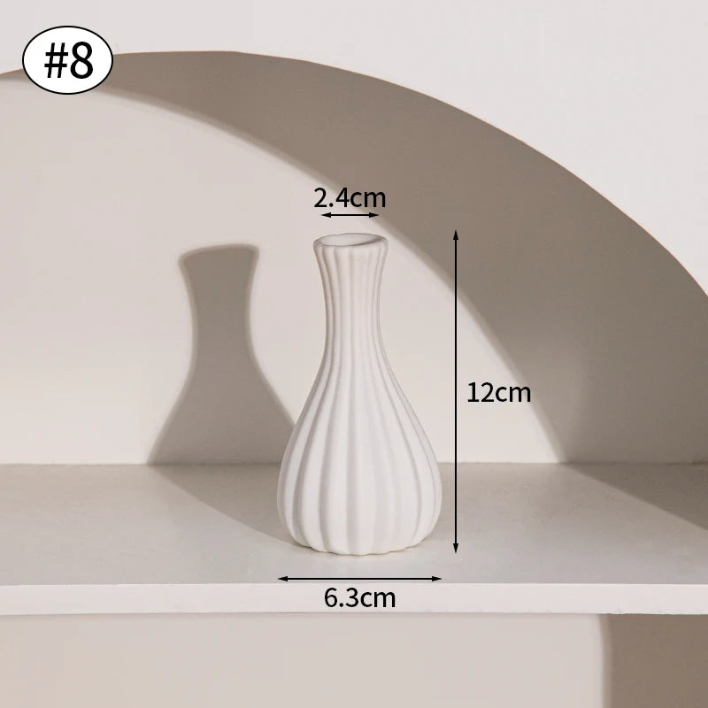 Modern Ceramic Tabletop Vase for Flower Arrangements