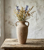 French Country Metal Vase – Faux Terracotta Finish, 2 Rustic Designs