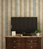 Vintage Retro Striped Waterproof Vinyl Traditional Wallpaper – Non-Self-Adhesive, Mould-Resistant & Fireproof