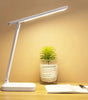 LED Desk Lamp with Clock, Calendar & Temperature Display – USB Rechargeable, Foldable & Touch Dimmable