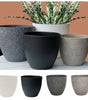 Plastic Bonsai Flowerpot Frosted Large-capacity Succulent Flowerpot Imitation Stone Plant Growth Cultivation Pot for Home