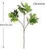 Large Artificial Ficus Tree Branch – Tall Tropical Banyan Faux Plant Leaves for Home & Garden Decor