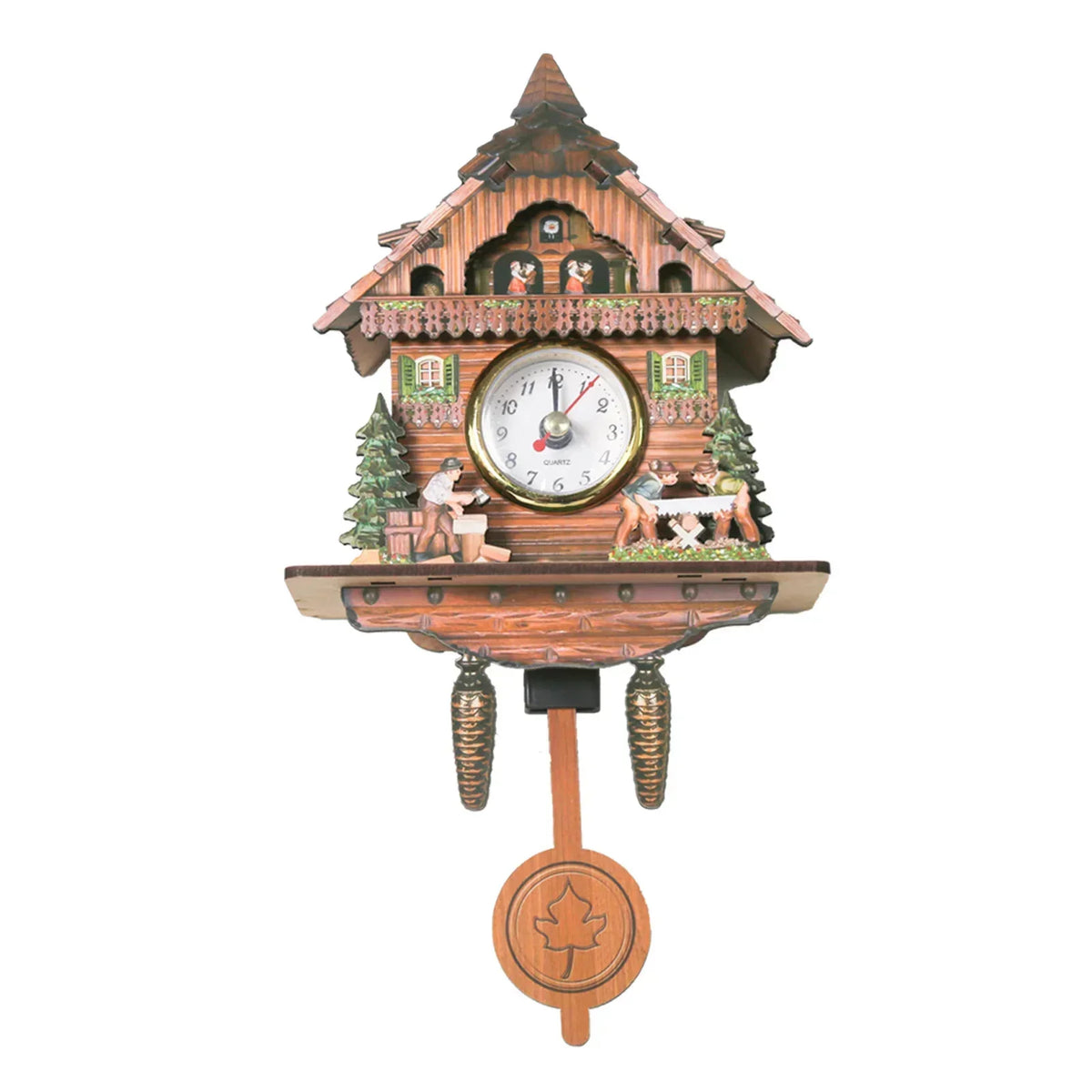 Decorative Birdhouse-Style Wall Clock – Non-Chiming Cuckoo-Inspired Hanging Decor