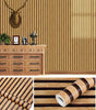 3D Wood Slat Peel and Stick Wallpaper – Waterproof, Oil-Proof, Removable Self-Adhesive Vinyl Wallpaper