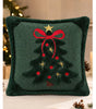 Embroidered Christmas Tree Pillow Covers – Plush Set of 2, 17.72 in