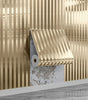 Modern 3D Geometric Stripe Waterproof & Oil-Resistant Peel-and-Stick Wallpaper – Thickened PVC, Removable & Wipe-Clean